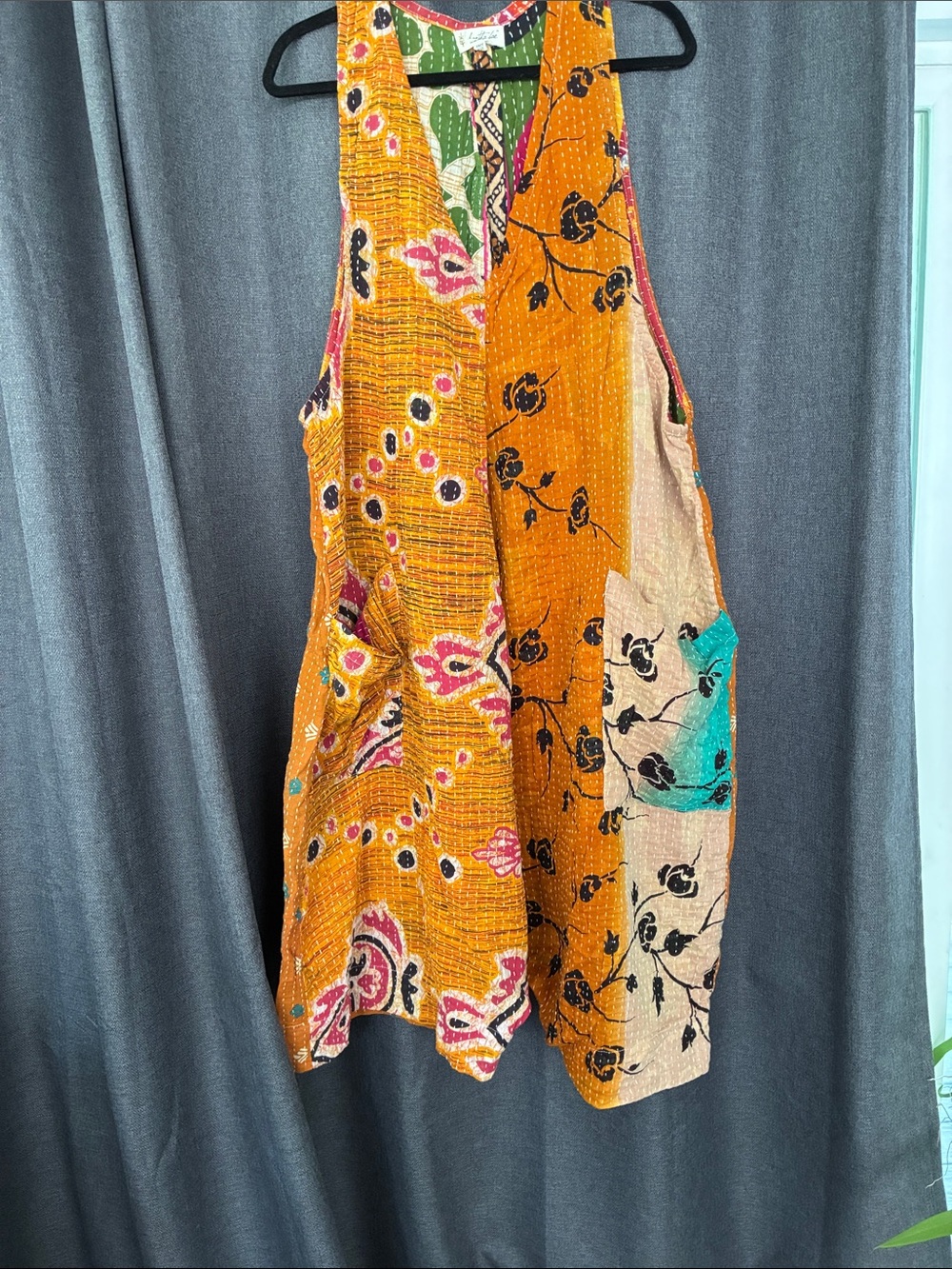 Kantha Bae Shortie Erin Mustard & Teal